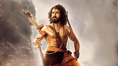 Ram Charan in a still from RRR. Ram Charan in a still from RRR.