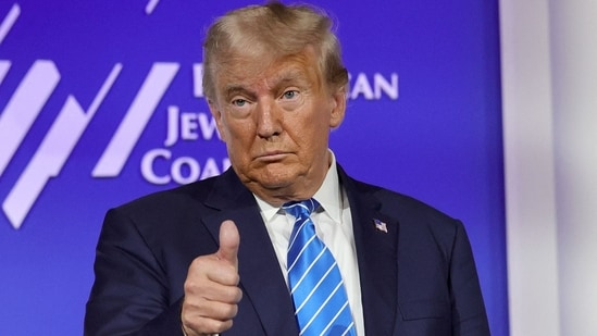 Republican presidential candidate former US President Donald Trump (AFP)