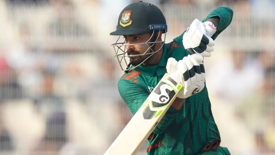 Bangladesh's Litton Das in action. (AP)