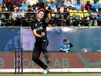 New Zealand's Matt Henry in action.