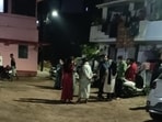 People wait outside homes after earthquake tremors were felt in Patna. (Santosh Kumar/HT) People wait outside homes after earthquake tremors were felt in Patna. (Santosh Kumar/HT)