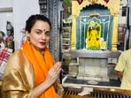 Kangana Ranaut finds solace in Dwarkadhish temple visit. Kangana Ranaut finds solace in Dwarkadhish temple visit.