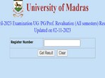 Madras University Revaluation Result 2023 for April exam out, direct link here 