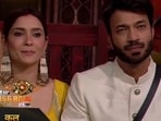 Ankita Lokhande and Vicky Jain in a still from the Bigg Boss 17 promo. Ankita Lokhande and Vicky Jain in a still from the Bigg Boss 17 promo.