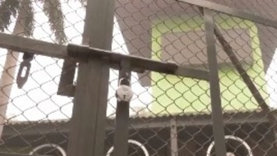 The smog tower behind locked gates (ANI)