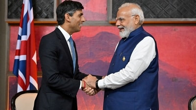 UK PM Rishi Sunak and PM Narendra Modi. (REUTERS file)