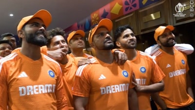 Indian cricketers watching Sachin Tendulkar on big screen Indian cricketers watching Sachin Tendulkar on big screen