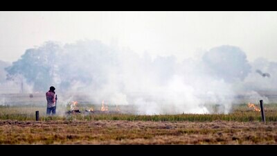 The air quality index was recorded at 245, falling in the ‘poor’ category. (HT Photo)