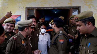The suspects in police custody on Friday. (Sunil Ghosh/HT photo) The suspects in police custody on Friday. (Sunil Ghosh/HT photo)