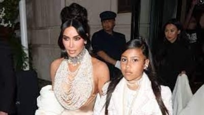 In a conversation with her sister Kourtney, the mum-of-four said North cried because she doesn't have an apartment. In a conversation with her sister Kourtney, the mum-of-four said North cried because she doesn't have an apartment.
