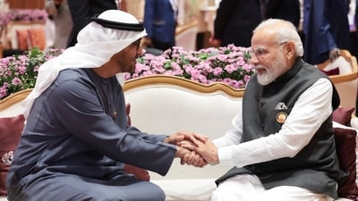 Prime Minister Narendra Modi with UAE's President Sheikh Mohamed bin Zayed Al Nahyan. (PTI / File) Prime Minister Narendra Modi with UAE's President Sheikh Mohamed bin Zayed Al Nahyan. (PTI / File)