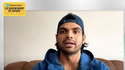 Neeraj Chopra during the HTLS 2023 (HTLS 2023) Neeraj Chopra during the HTLS 2023 (HTLS 2023)