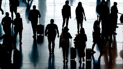 The airline industry was expected to make a big move over pre-COVID but the last few weeks have seen the momentum slow down. (AP)