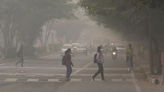 Delhi-NCR's air quality neared the emergency threshold on Thursday, prompting an immediate ban on non-essential construction work and the closure of primary schools in the capital.&nbsp;(PTI)