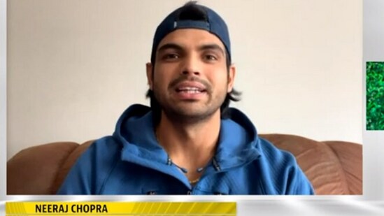 Neeraj Chopra at the HLTS 2023 Neeraj Chopra at the HLTS 2023