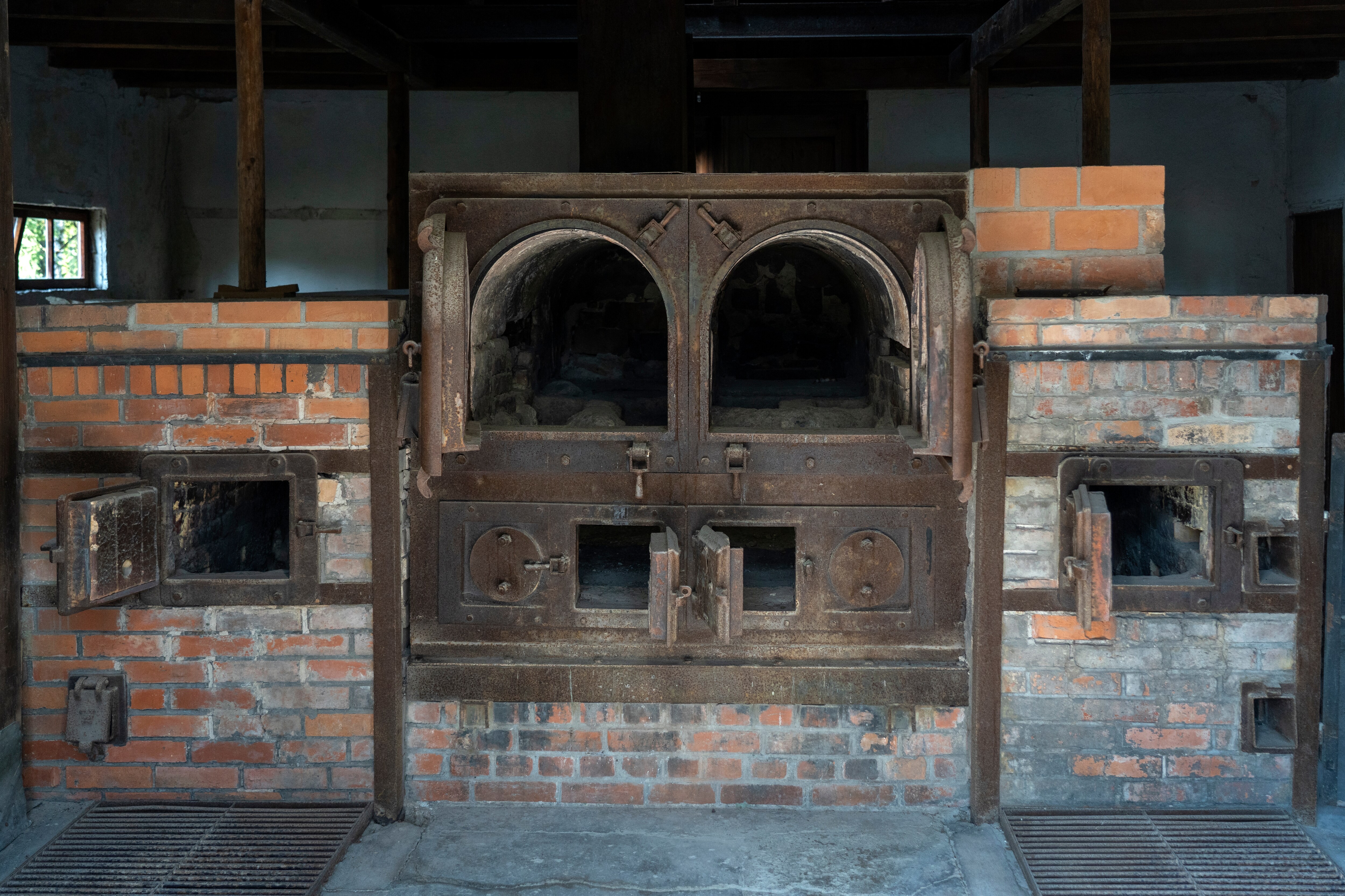 the oven crematorium at the Dachau Concentration camp in Germany. (Ihor Serdyukov/Shutterstock) the oven crematorium at the Dachau Concentration camp in Germany. (Ihor Serdyukov/Shutterstock)