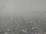 Delhi covered in smog. Delhi covered in smog.
