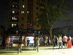 People came out from their homes as moderate tremors were felt in Lucknow, parts of Uttar Pradesh, and Delhi-NCR late on Friday night following a 6.4 magnitude earthquake that struck Nepal.