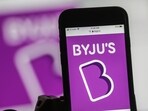 The logo for the BYJU'S learning application,. The logo for the BYJU'S learning application,.