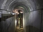 An Israeli army officer gives journalists a tour of a tunnel allegedly used by Palestinian militants for cross-border attacks, at the Israel-Gaza Border July 25, 2014. An Israeli army officer gives journalists a tour of a tunnel allegedly used by Palestinian militants for cross-border attacks, at the Israel-Gaza Border July 25, 2014.