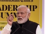 Prime Minister Narendra Modi at Hindustan Times Leadership Summit. 