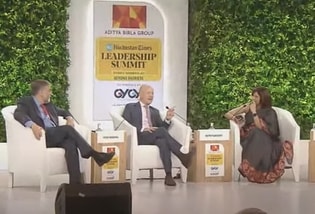 Vivek Wadhwa and Keith Flaherty in a conversation with Sanchita Sharma, Senior Communication Officer at WHO India, on the fifth day of Hindustan Times Leadership Summit