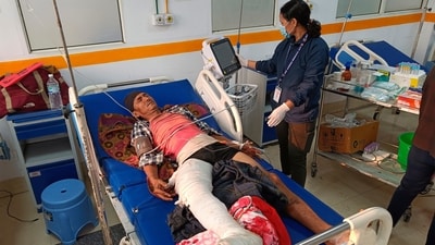 A doctor looks after an injured of an earthquake, evacuated from his village and brought to a hospital in Nepalgunj, Nepal. (AP) A doctor looks after an injured of an earthquake, evacuated from his village and brought to a hospital in Nepalgunj, Nepal. (AP)