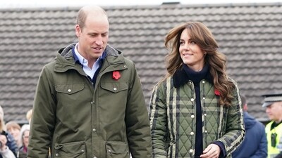 Britain's Prince William, and Kate, the Princess of Wales also known as the Duke and Duchess of Rothesay when in Scotland, visit Outfit Moray, in Moray, Scotland November 2, 2023. Jane Barlow/Pool via REUTERS (via REUTERS)