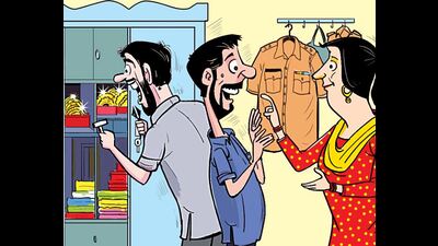 His wife called them inside the house to get the lock of an almirah repaired while he was not home, said the DSP. (Biswajit Debnath/HT)