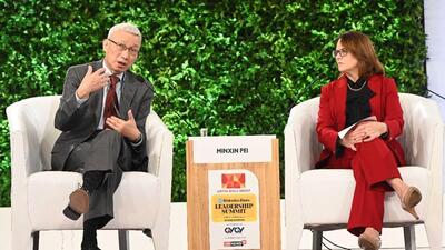Minxin Pei and Lisa Curtis at the Hindustan Times Leadership Summit in New Delhi on Saturday. (HT Photo) Minxin Pei and Lisa Curtis at the Hindustan Times Leadership Summit in New Delhi on Saturday. (HT Photo)