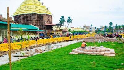 Srimandir Parikrama, for the beautification of the perimeter of the iconic Jagannath temple in the Puri, is being built at a cost of Rs.943 crore (HT Photo/Sourced) Srimandir Parikrama, for the beautification of the perimeter of the iconic Jagannath temple in the Puri, is being built at a cost of Rs.943 crore (HT Photo/Sourced)