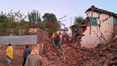 Nepal's Jajrakot which was the epicentre of the midnight earthquake turned into a picture of rubble.