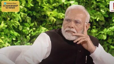 PM Modi at the concluding session of HT Leadership Summit. (HT Photo) PM Modi at the concluding session of HT Leadership Summit. (HT Photo)