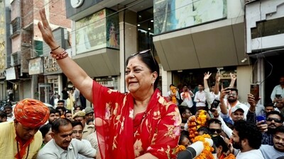 Former Rajasthan Chief Minister Vasundhara Raje. (X/BJP Rajasthan) Former Rajasthan Chief Minister Vasundhara Raje. (X/BJP Rajasthan)