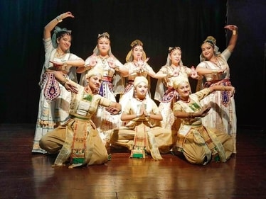 Lord Krishna's tale is choreographed in Sattriya (dance form from Assam) for this dance drama. Lord Krishna's tale is choreographed in Sattriya (dance form from Assam) for this dance drama.