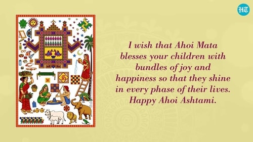On Ahoi Ashtami, Hindus worship Ahoi Mata and Goddess Lakshmi. (HT PHOTO) On Ahoi Ashtami, Hindus worship Ahoi Mata and Goddess Lakshmi. (HT PHOTO)