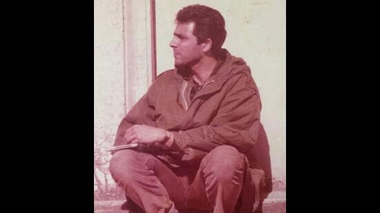A period photograph of author Robin Gupta (HT Photo)