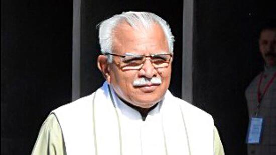 Haryana chief minister Manohar Lal Khattar said the state government had linked the old age pension with Parivar Pehchan Patra (PPP) in 2022 and subsequently the eligibility of about 1.40 lakh elderly got verified automatically. (HT File)