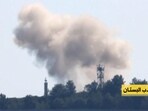 Smoke rises from a purported Hezbollah strike on an Israeli army position at the Lebanese-Israeli border. (Reuters)
