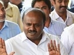 Janata Dal (Secular) leader HD Kumaraswamy. (HT Archives)