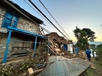 Jajarkot: Houses collapsed after an earthquake in Jajarkot, Nepal, Sunday, Nov. 5, 2023. More than 150 people were killed and several others injured. Jajarkot: Houses collapsed after an earthquake in Jajarkot, Nepal, Sunday, Nov. 5, 2023. More than 150 people were killed and several others injured.