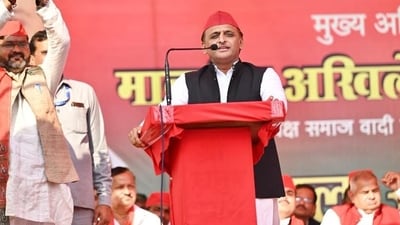 Akhilesh Yadav in Madhya Pradesh. (File)