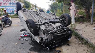 Ludhiana witnessed a drop of 4.2% in road accident fatalities from 380 deaths in 2021 to 364 in 2022. (HT File) Ludhiana witnessed a drop of 4.2% in road accident fatalities from 380 deaths in 2021 to 364 in 2022. (HT File)