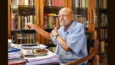 On a manic work day, between congratulatory phone calls for his latest, Benegal spoke to HT about his relationship with cinema and his pet peeves. (Hindustan Times) On a manic work day, between congratulatory phone calls for his latest, Benegal spoke to HT about his relationship with cinema and his pet peeves. (Hindustan Times)
