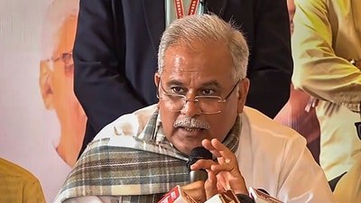 The ruling Congress in Chhattisgarh, which is locked in an electoral battle with the BJP, said the video is a conspiracy by the BJP. (PTI) The ruling Congress in Chhattisgarh, which is locked in an electoral battle with the BJP, said the video is a conspiracy by the BJP. (PTI)