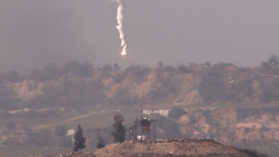 Israel-Hamas War: Flare dropped by Israeli forces above the northern Gaza Strip, amid ongoing battles between Israel and the Palestinian Hamas movement. (AFP)