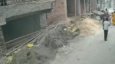 Delhi resident attacked by neighbour's dog (ANI) Delhi resident attacked by neighbour's dog (ANI)