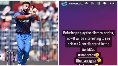 Naveen ul Haq takes a dig at Cricket Australia Naveen ul Haq takes a dig at Cricket Australia
