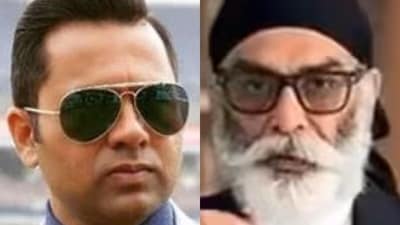 Former India cricketer Aakash Chopra and Khalstani terrorist Gurpatwant Singh Pannun Former India cricketer Aakash Chopra and Khalstani terrorist Gurpatwant Singh Pannun