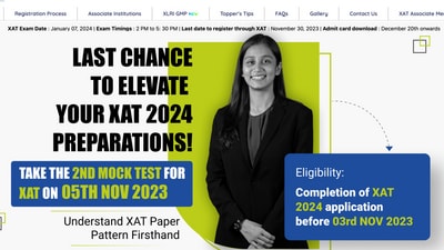XAT 2024 second mock test today (xatonline.in)